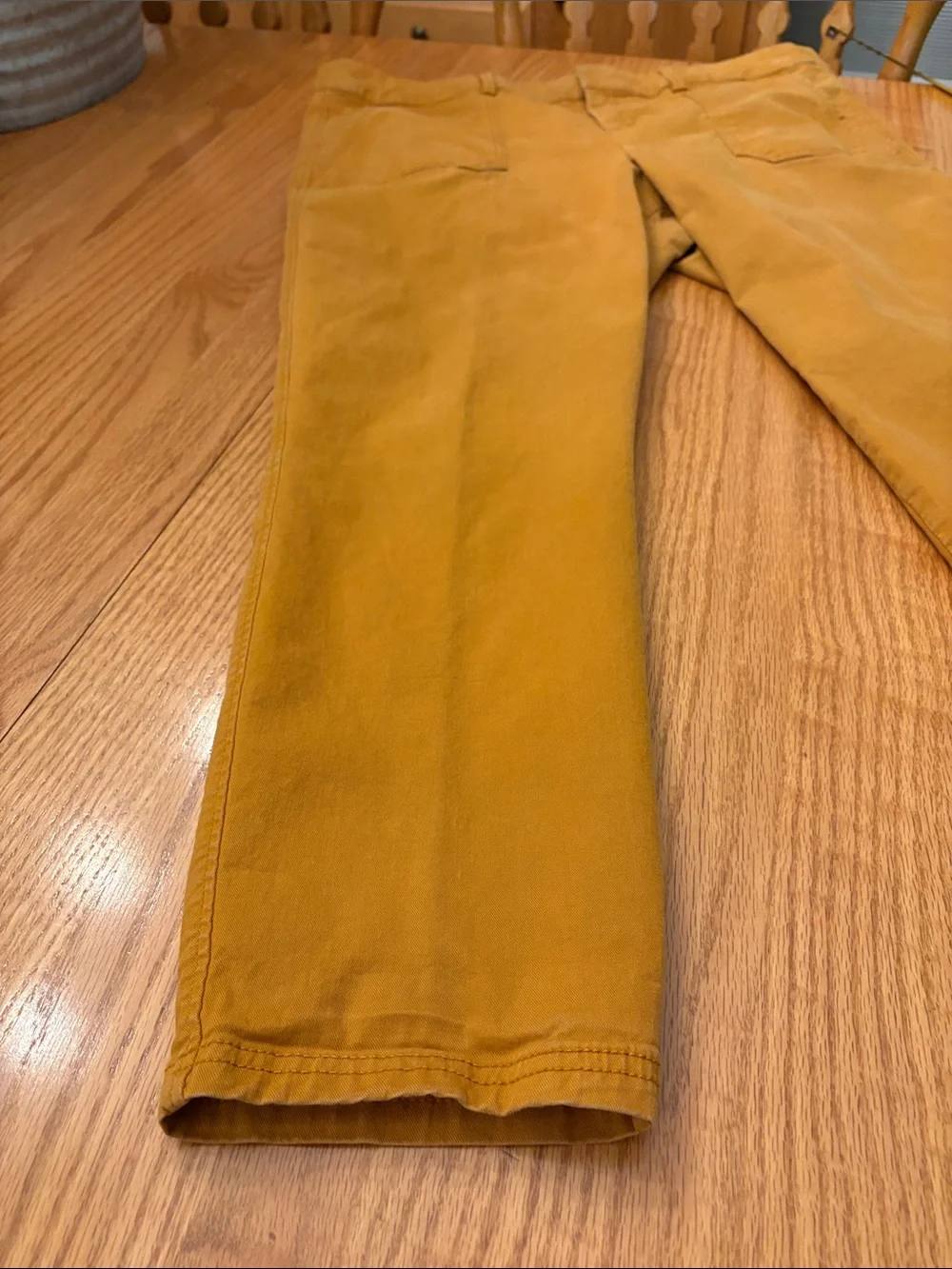 Old Navy Pumpkin Orange Pixie  Cotton Straight-Leg Pants
